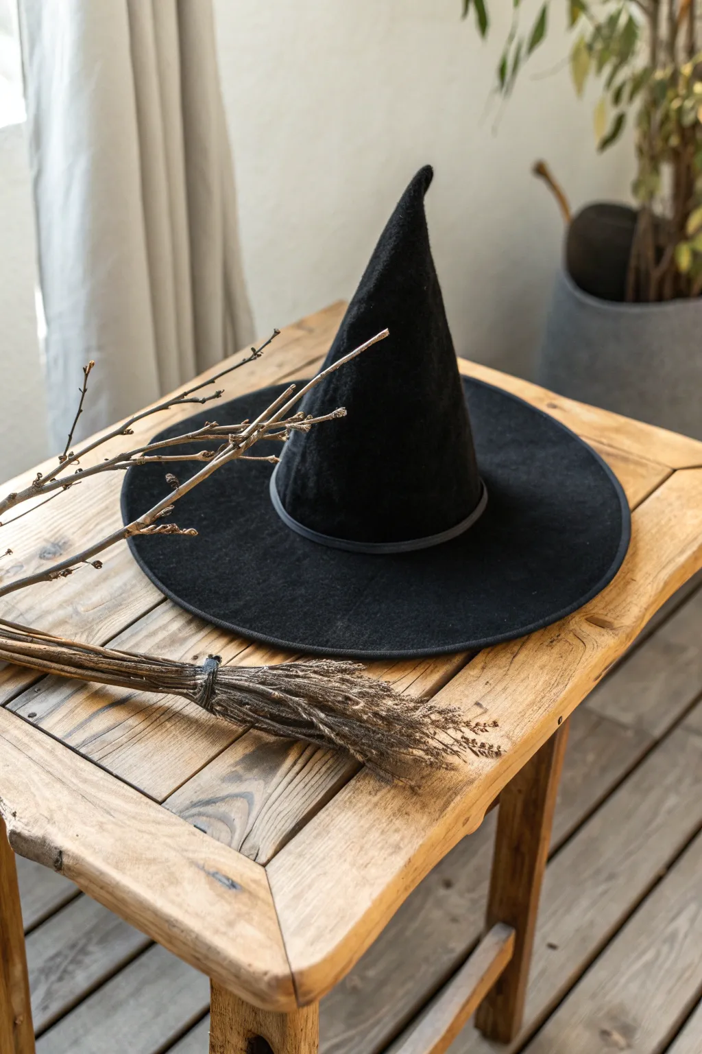 Transform your Halloween with a touch of handcrafted magic: the classic witch hat reimagined.