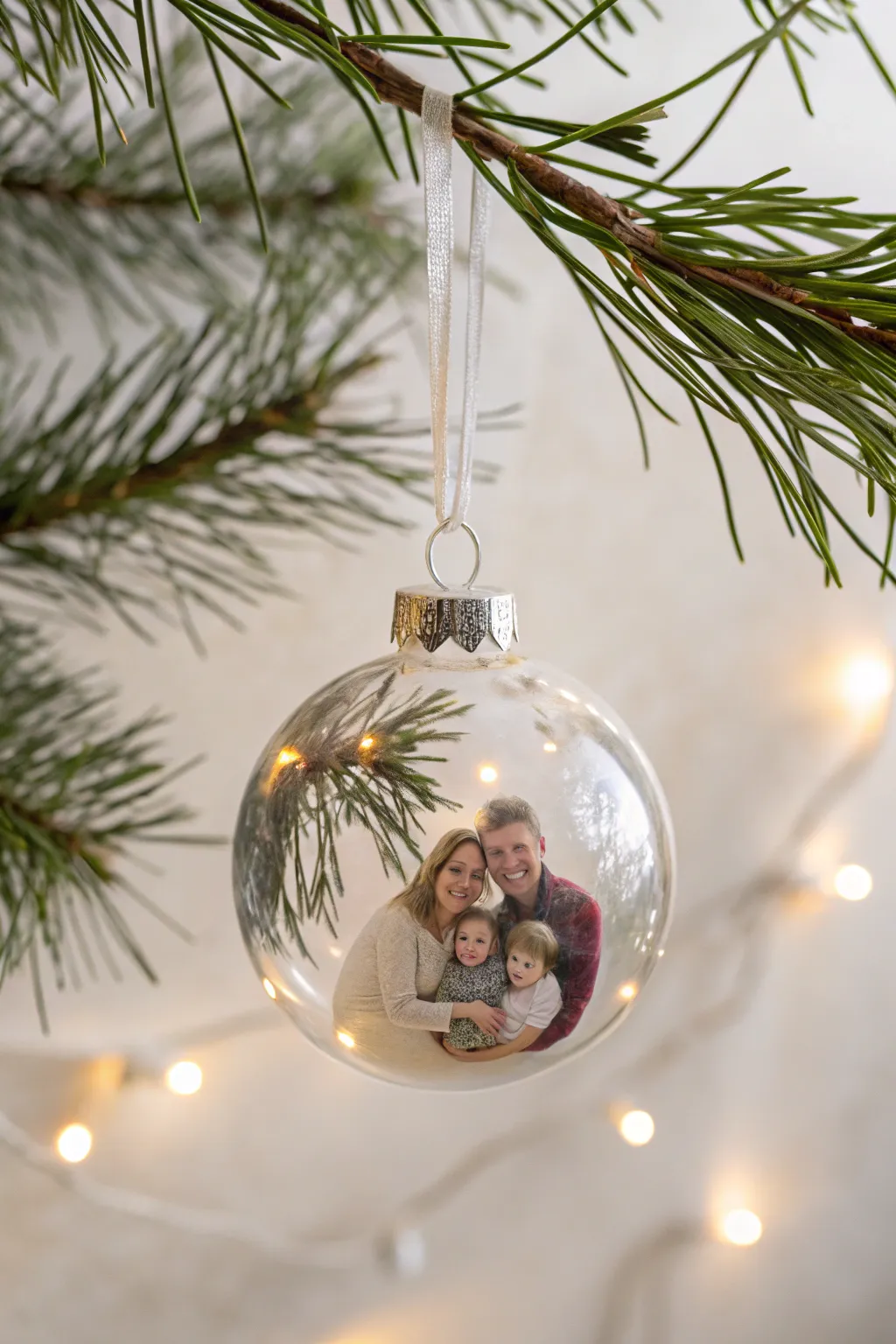 Capture cherished memories with handmade photo ornaments this Christmas.