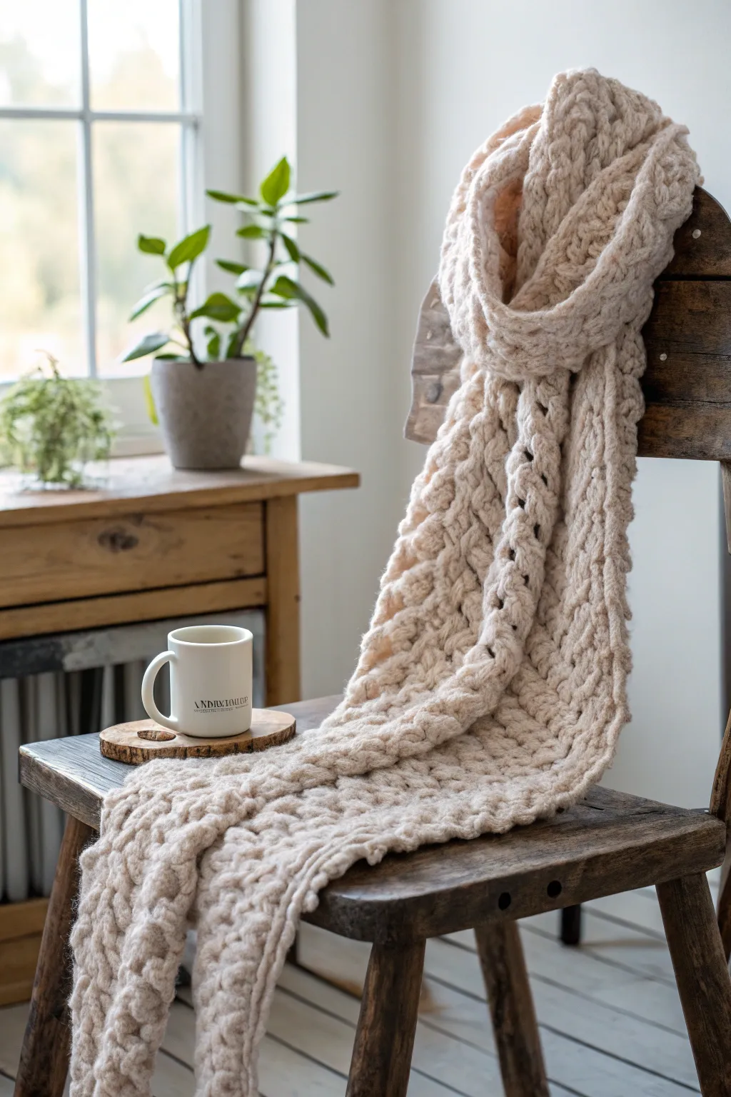 Wrap her in warmth and love with a handcrafted scarf, a perfect blend of simplicity and elegance.