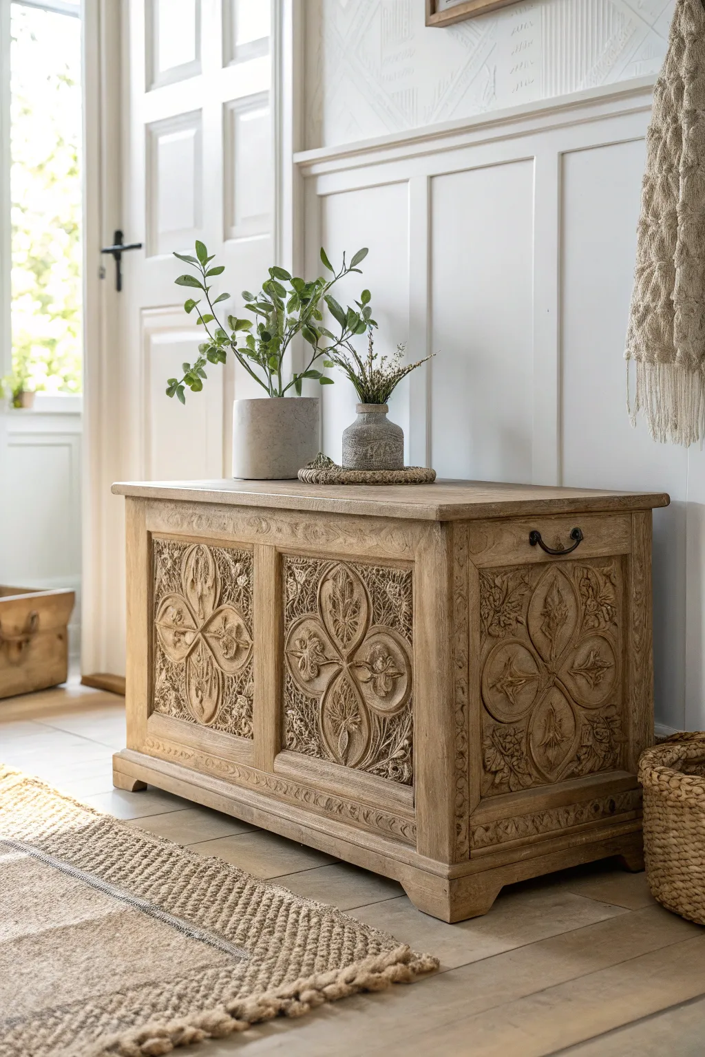 Add a touch of elegance to your entryway with a timeless hope chest.