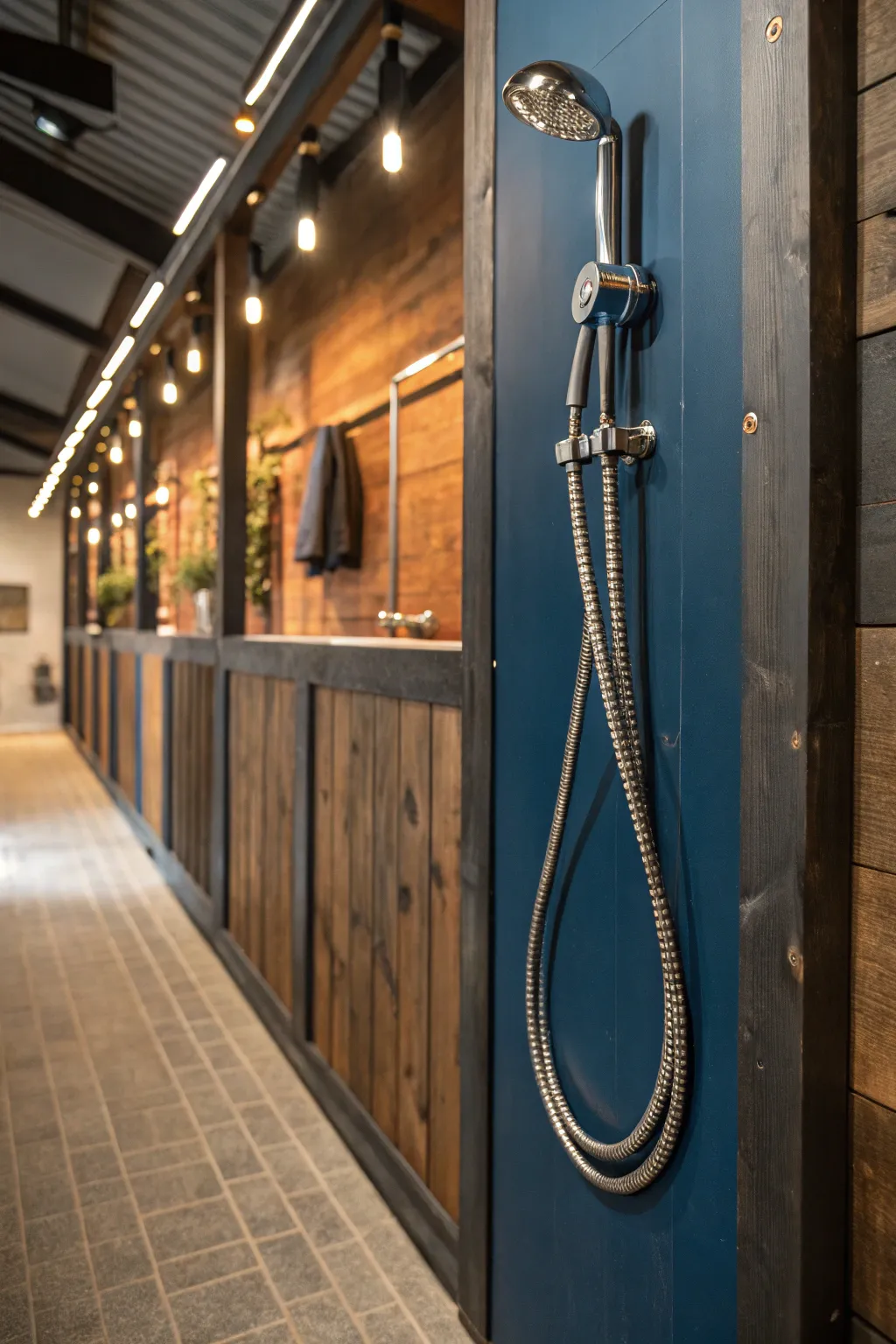 Effortless elegance: Upgrade your wash stall with a wall-mounted hose system.
