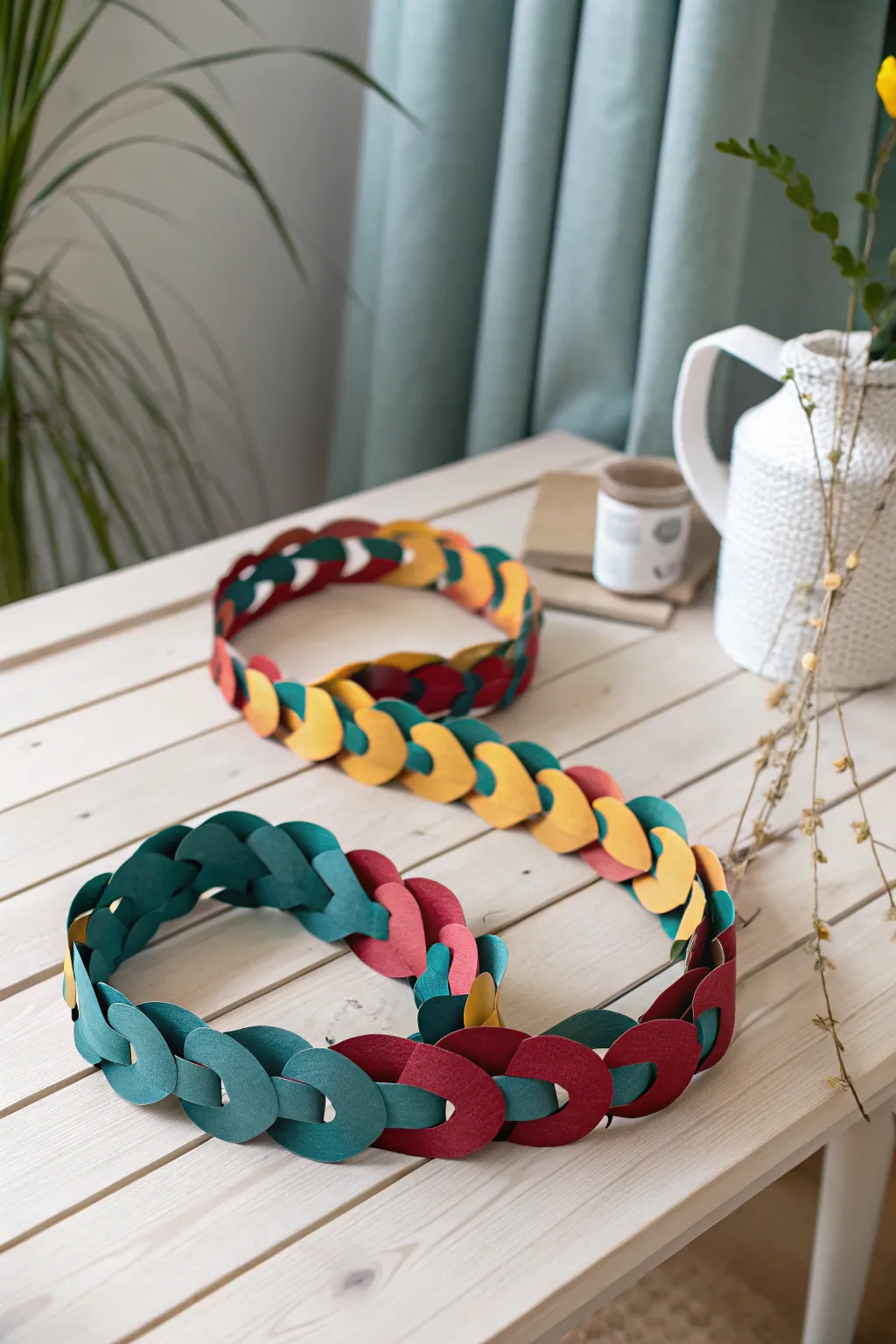 Unleash creativity with a charming paper chain snake - perfect for playful learning and vibrant decor!