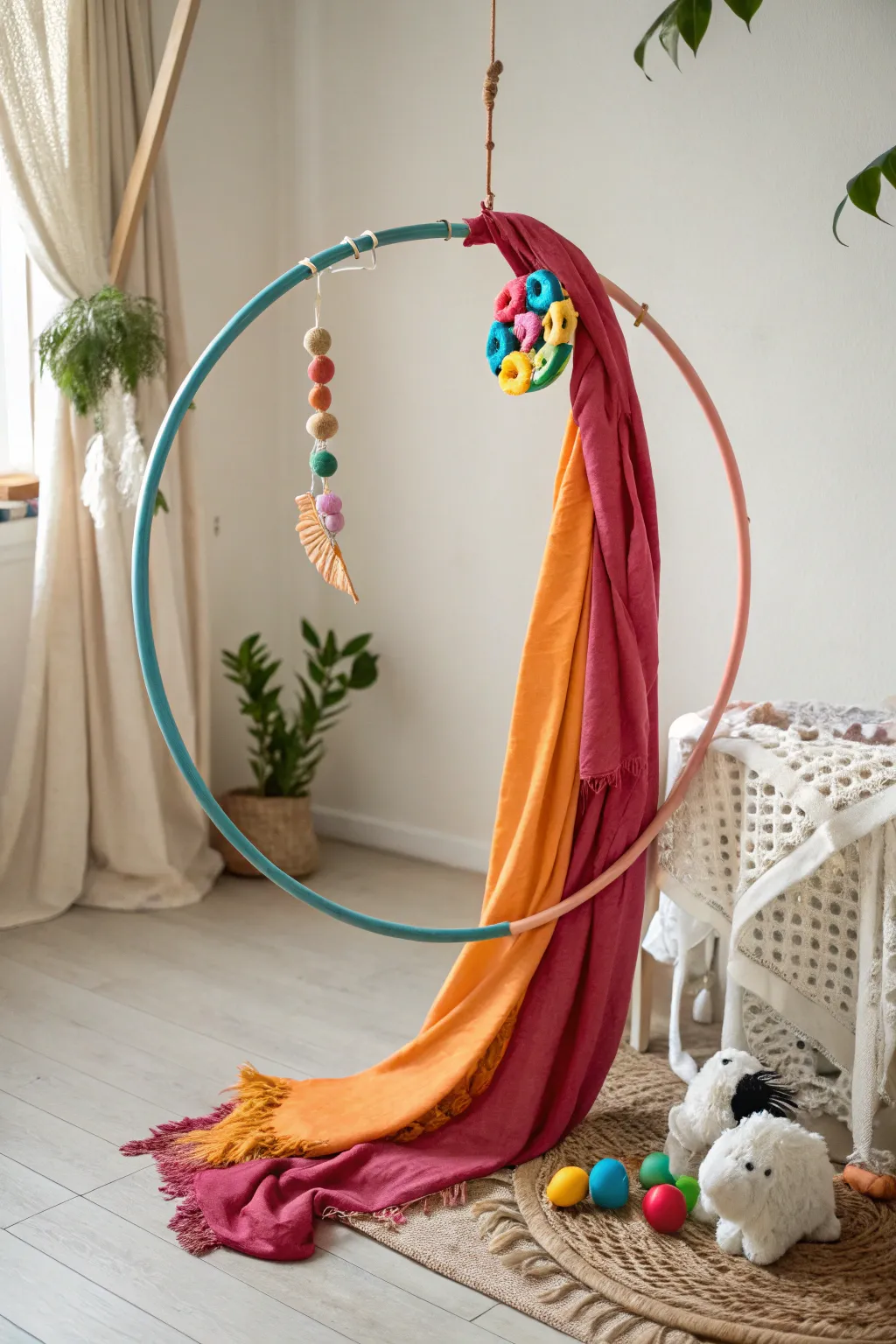 Transform playtime into a magical adventure with this vibrant, interactive hula hoop craft idea!