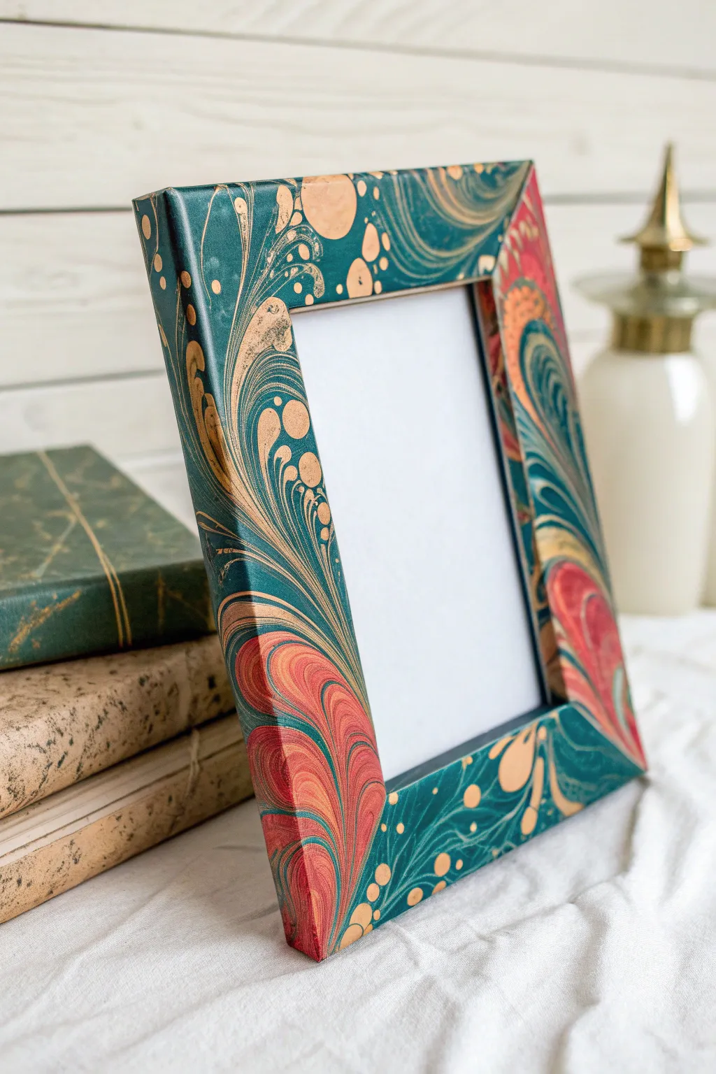 Transform your memories into art with a hydro dipped picture frame, blending bold colors and minimalist design.