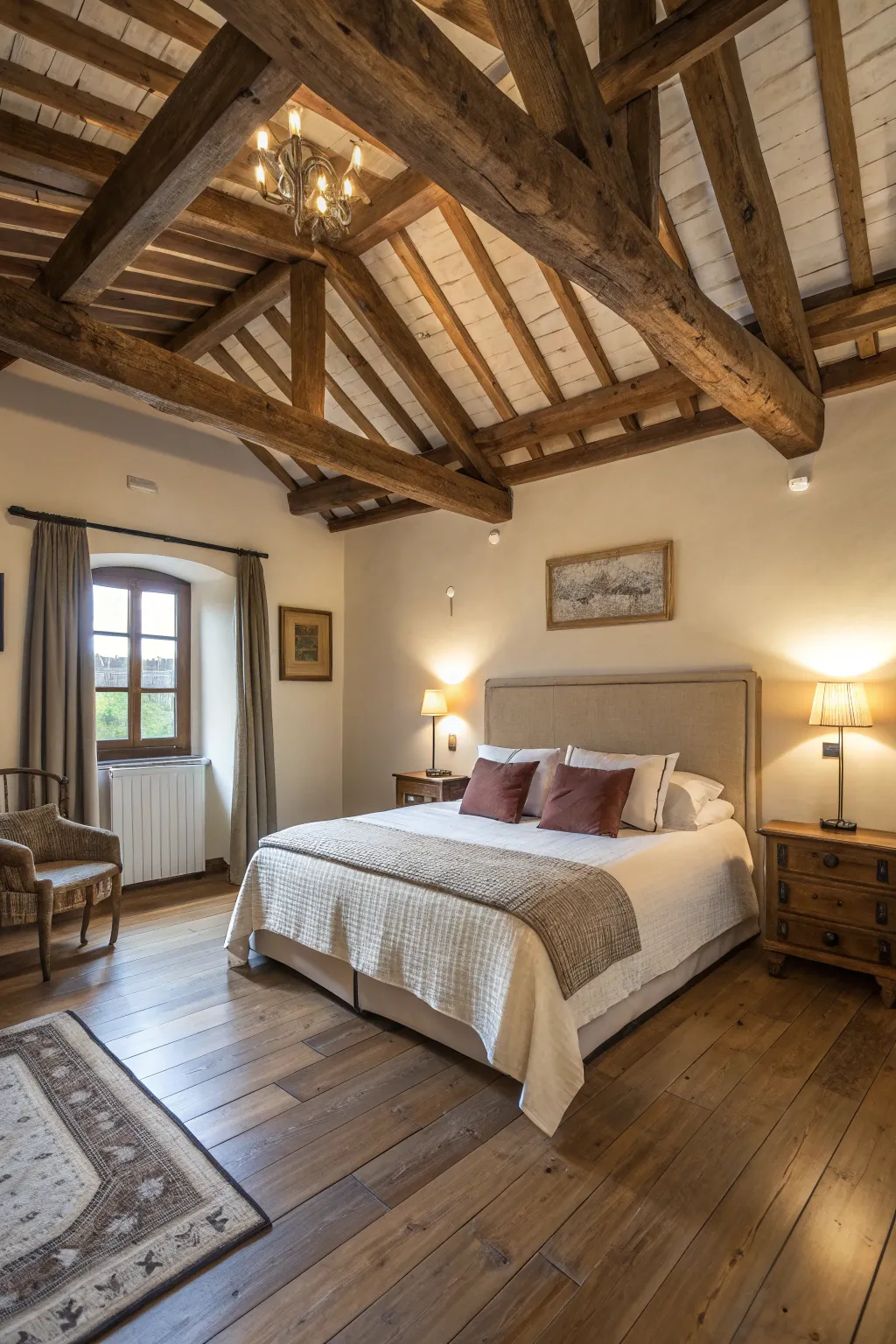 Decorative ceilings introduce architectural charm to your bedroom.