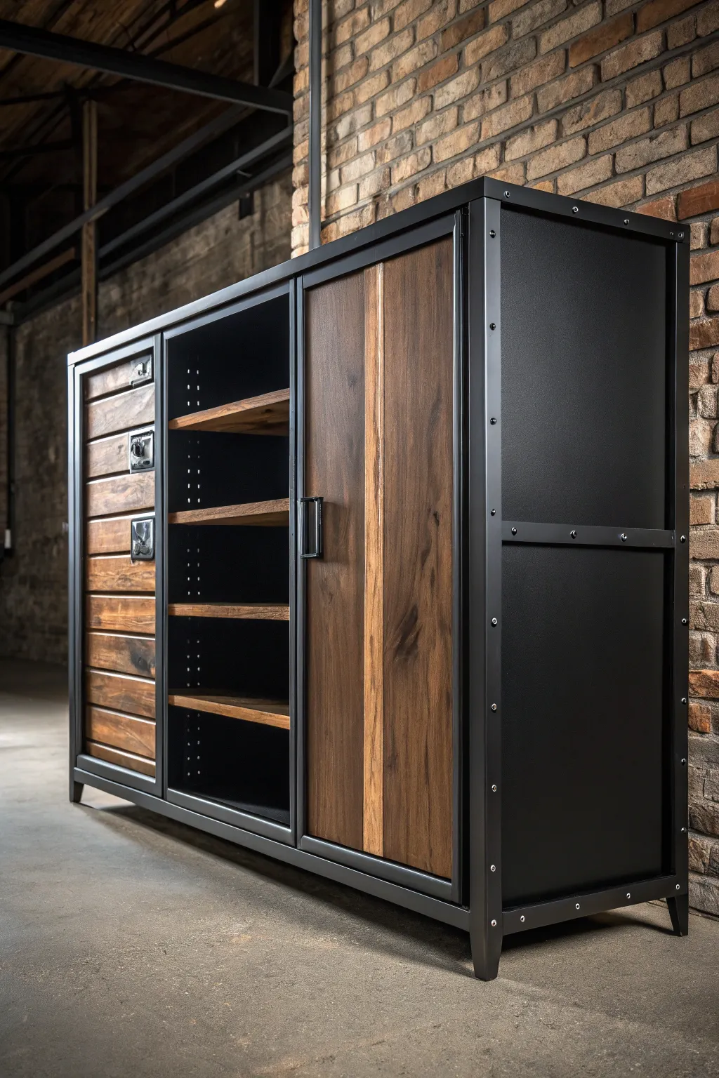Discover the art of modular storage—where industrial design meets flexibility.