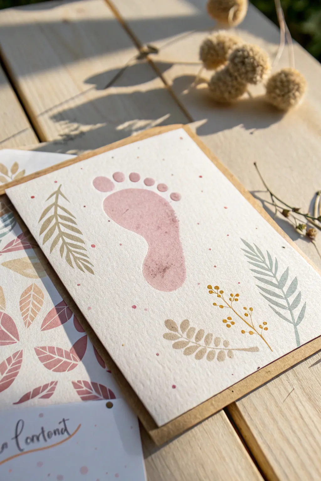 Cherish the tiniest steps with footprint art magic—where simplicity meets heartfelt memories.