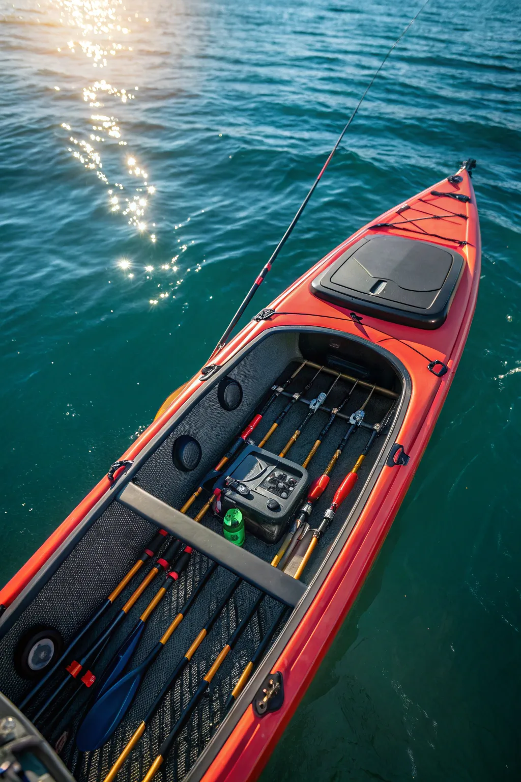 Maximize your adventure with smart storage—keep your rods secure and stylishly stowed in the front hatch.