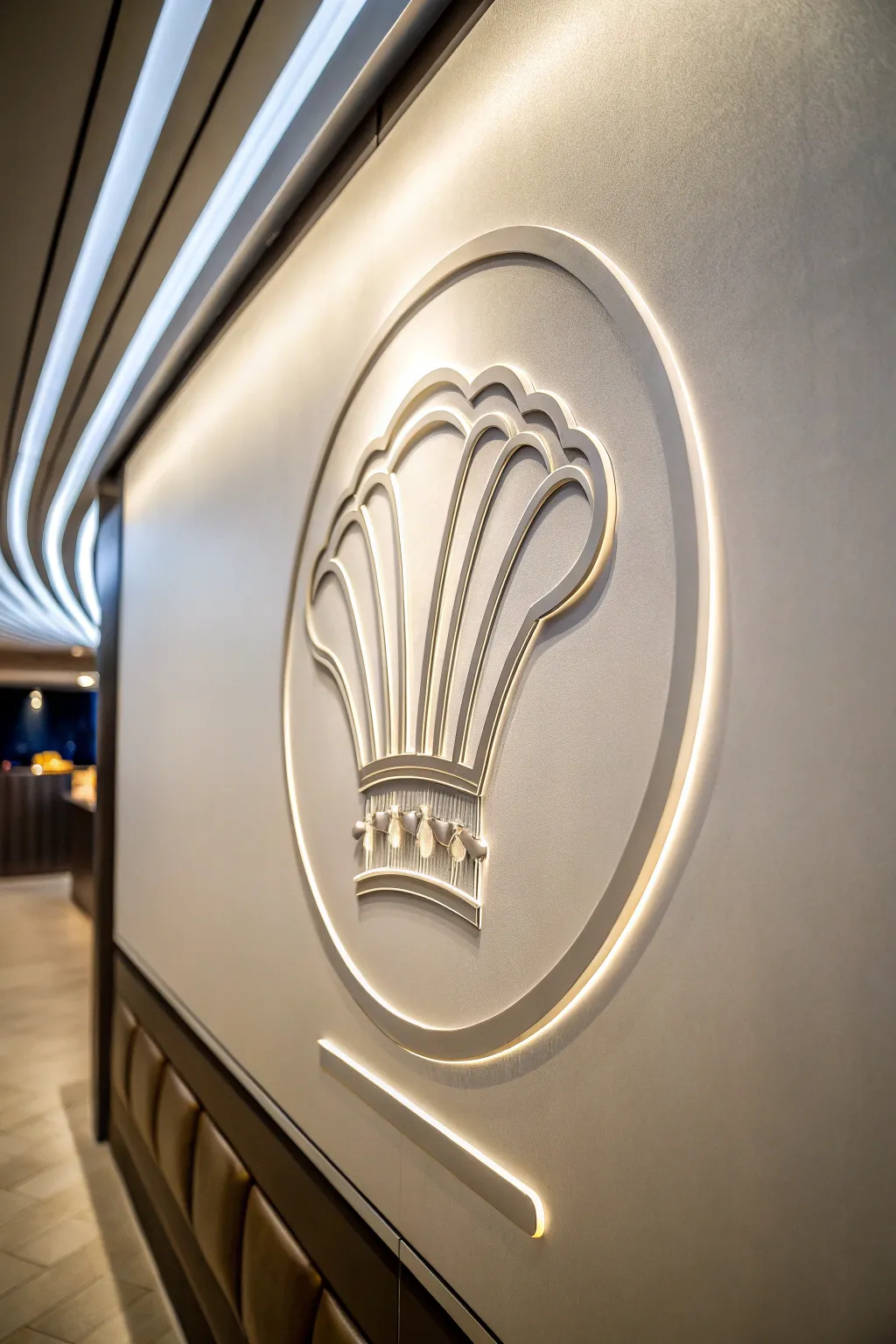 Chef's hat logos convey professionalism and culinary mastery.
