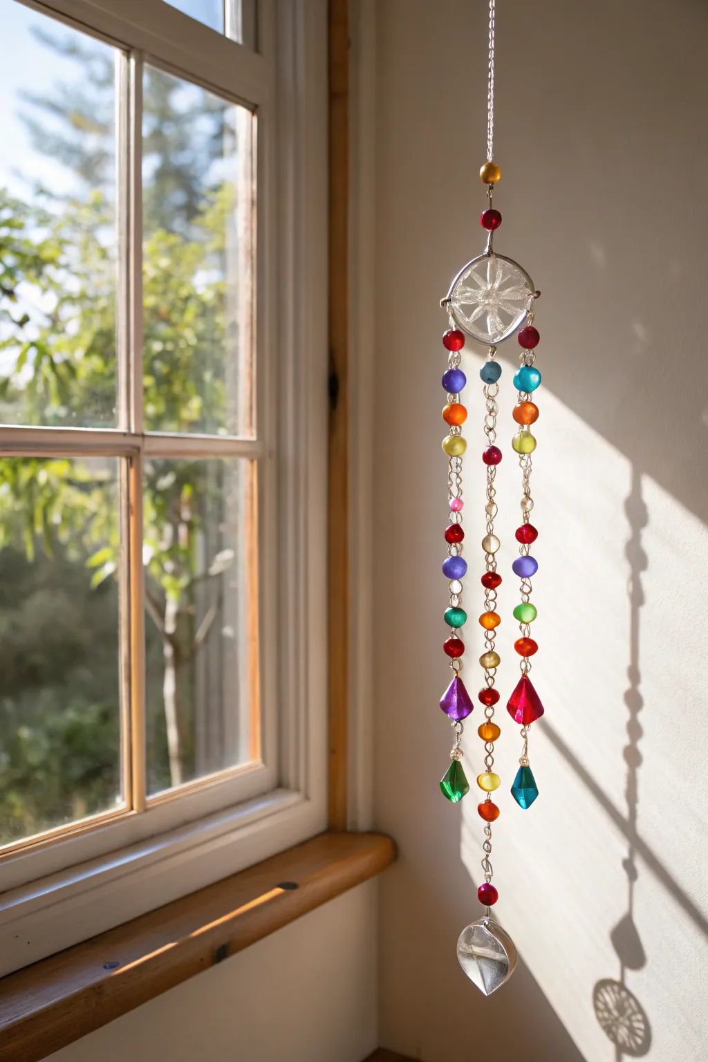 Brighten your teacher's day with this handmade suncatcher, a simple yet stunning splash of color and joy.