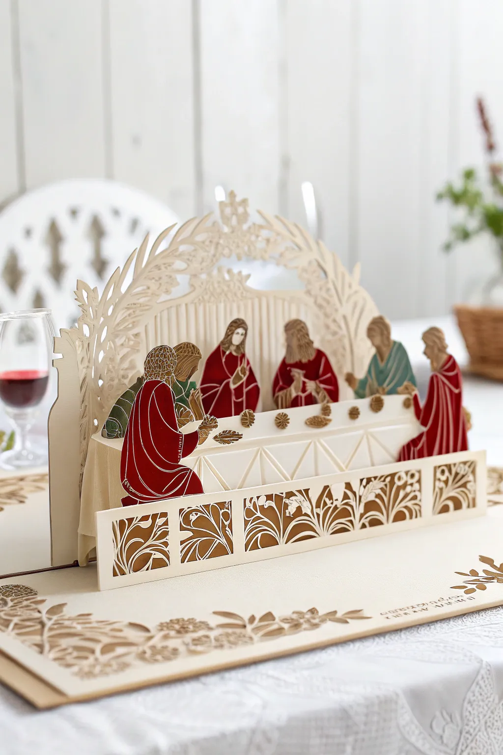 Bring the Last Supper to life with a charming pop-up craft—where simplicity meets bold beauty!