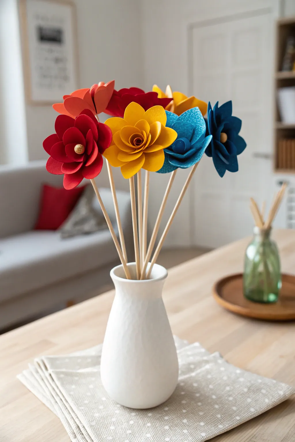 Brighten a friend's day with a handcrafted friendship bouquet, where simplicity meets vibrant charm.