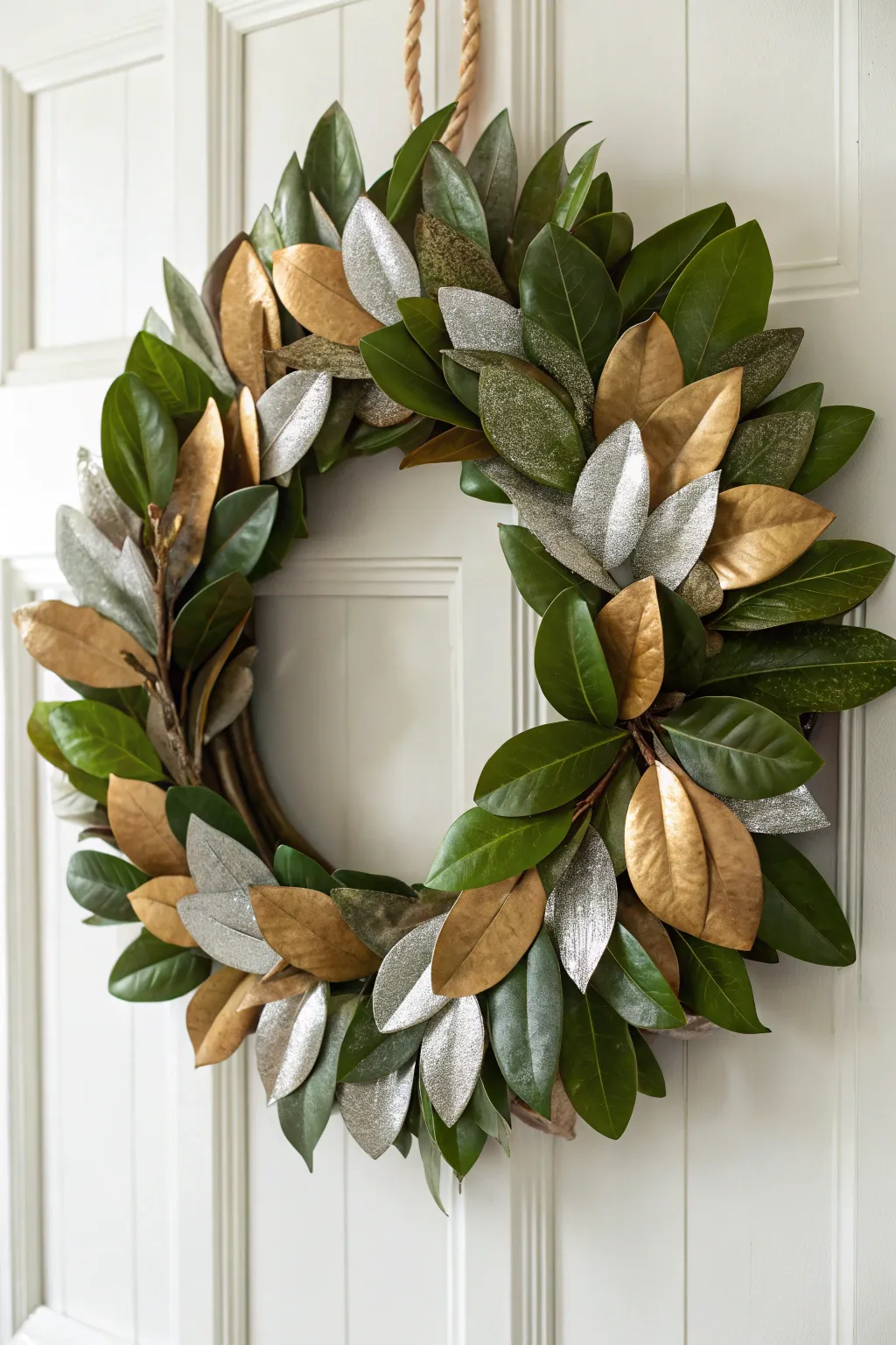 Illuminate your holidays with a touch of festive elegance—discover the art of a DIY magnolia wreath!