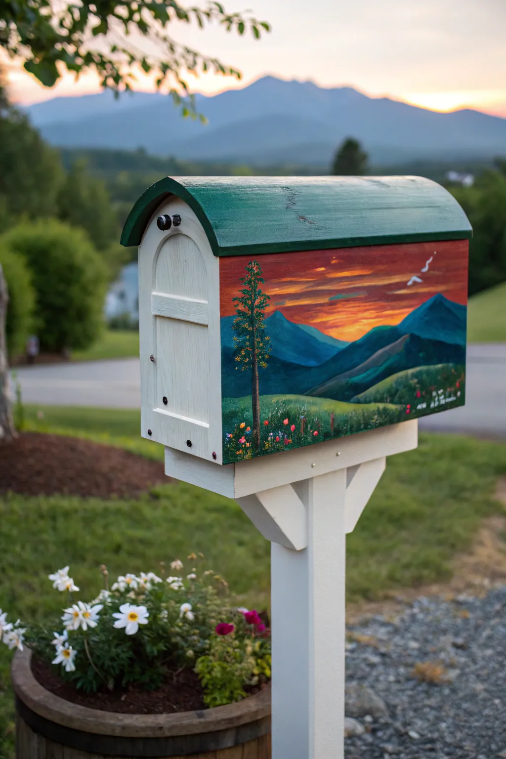 Transform your mailbox into a masterpiece with a touch of nature's elegance.