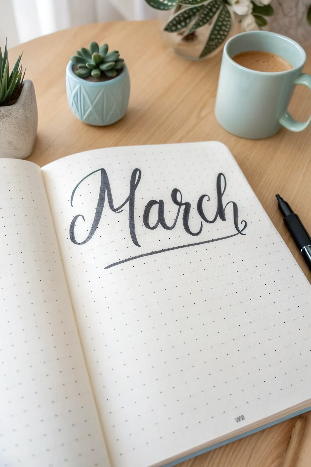Embrace the art of elegant calligraphy this March with a touch of Scandinavian minimalism and boho charm.
