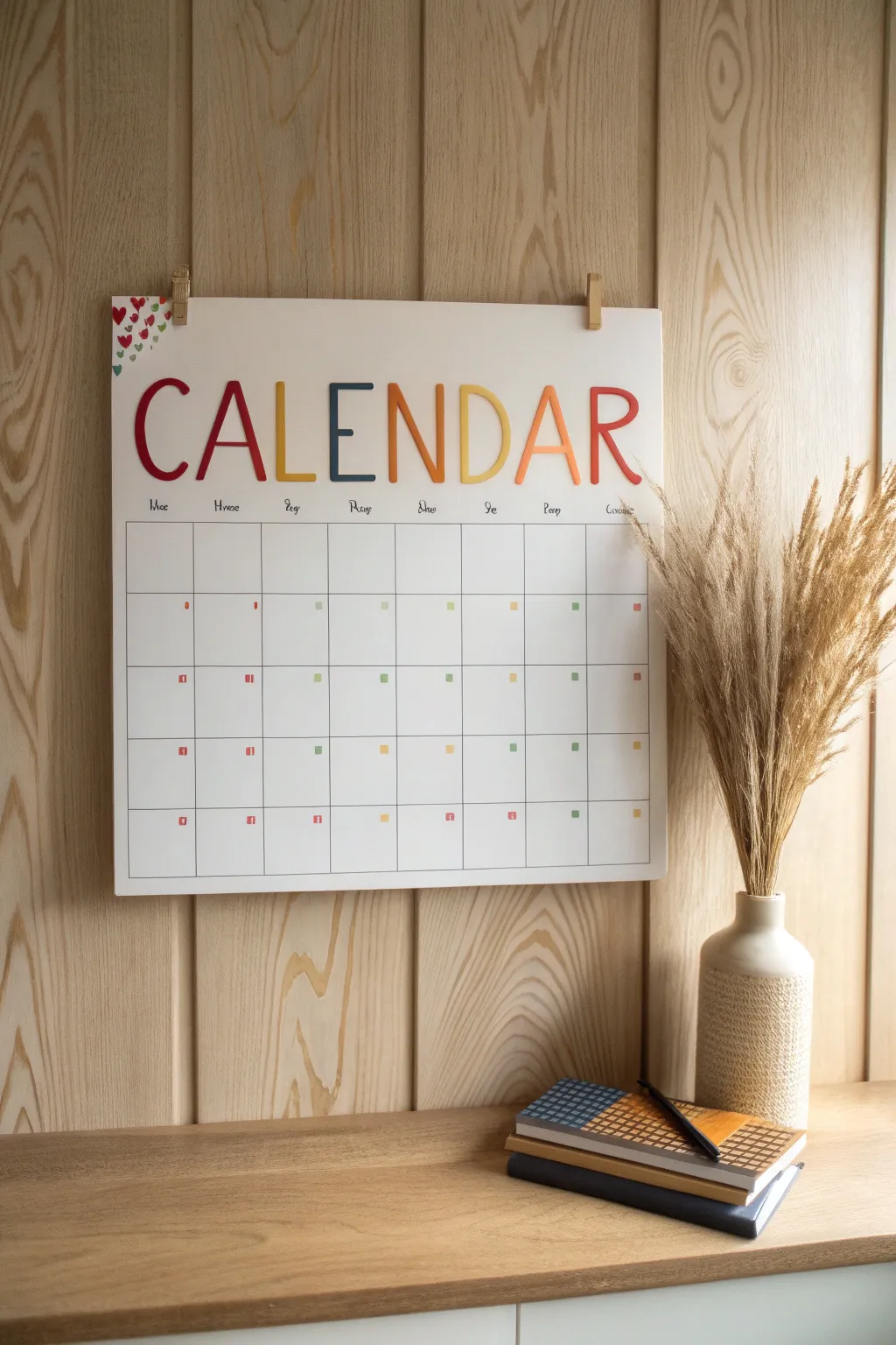 Infuse your month with creativity and style—let your calendar be a masterpiece of handwritten happiness.