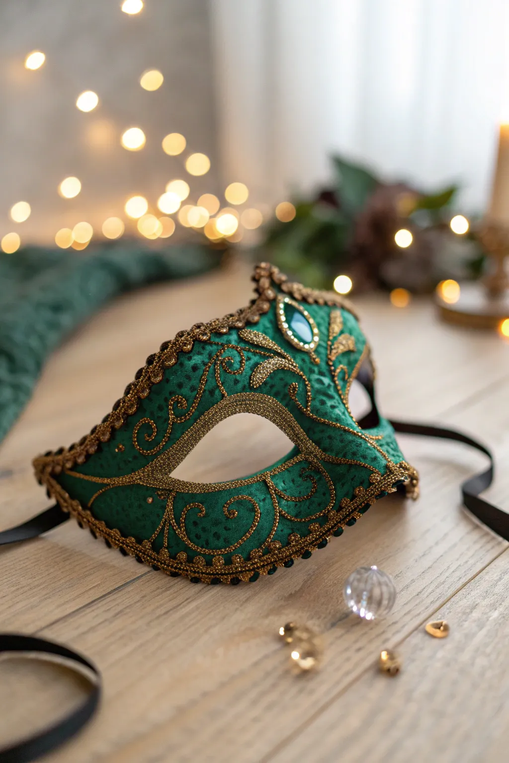 Embrace Venetian elegance with this exquisite mask, perfect for your next event or as a stunning decor piece.
