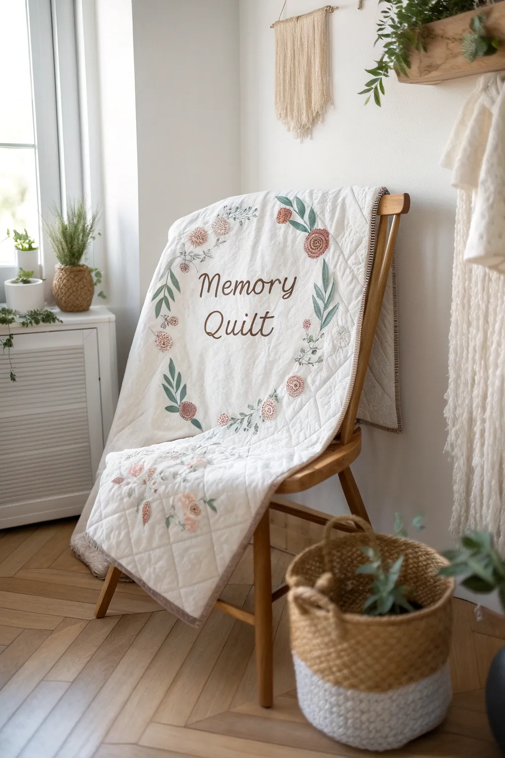 Crafted with Love: A personalized memory quilt that tells a story with every stitch.