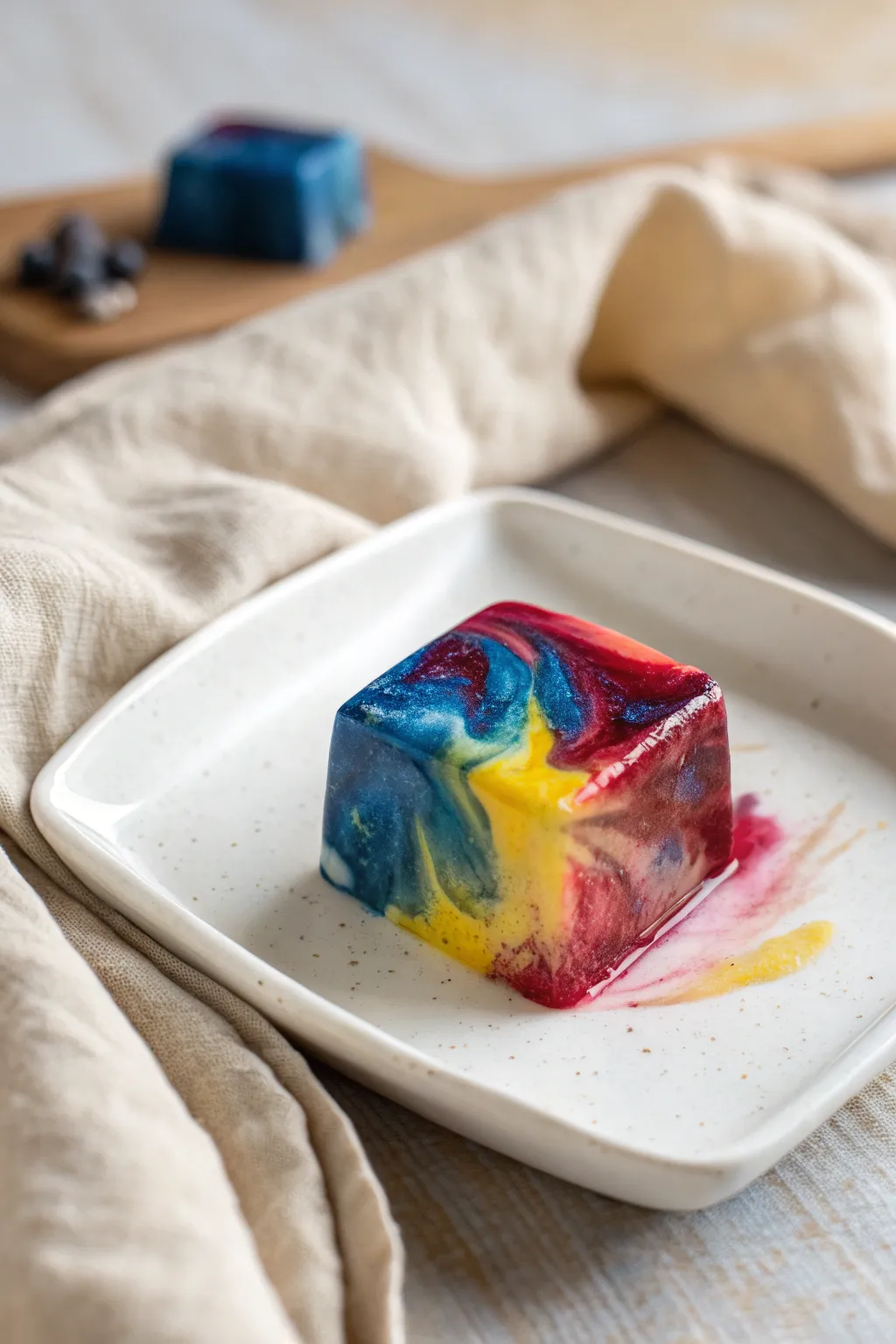 Discover the art of melting colors: Frozen Paint Cubes, a sensory delight for your next creative adventure.