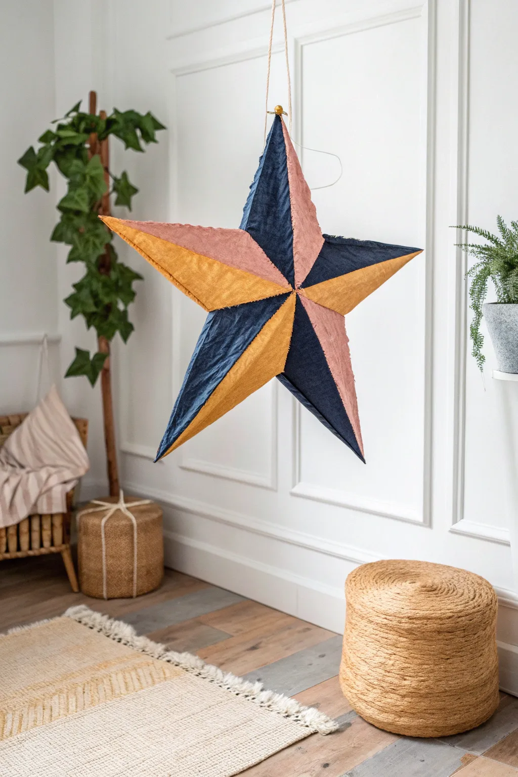 Add a pop of color with a classic star-shaped pinata, where simplicity meets bold elegance.
