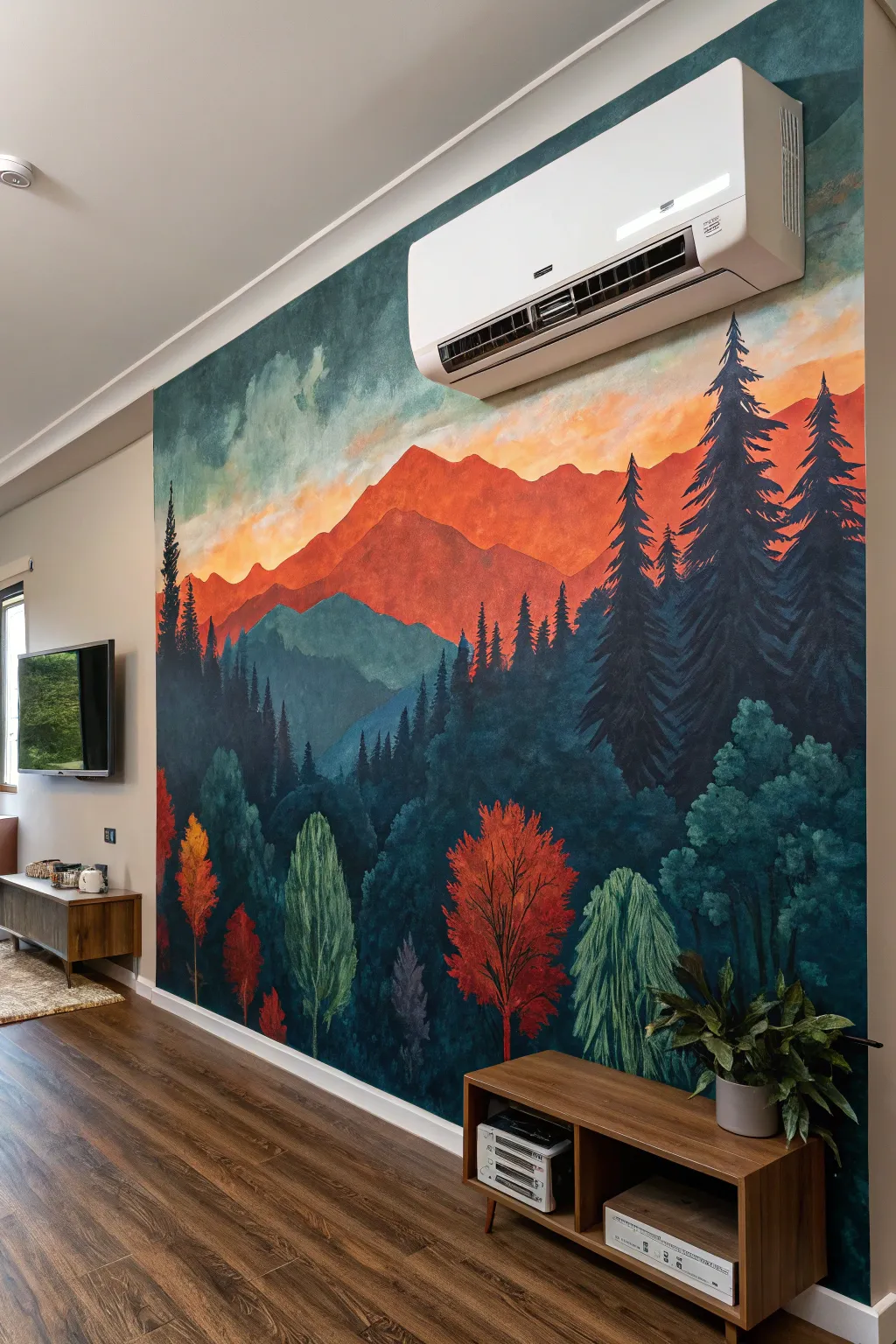 Transform air conditioning into art with a mural masterpiece.