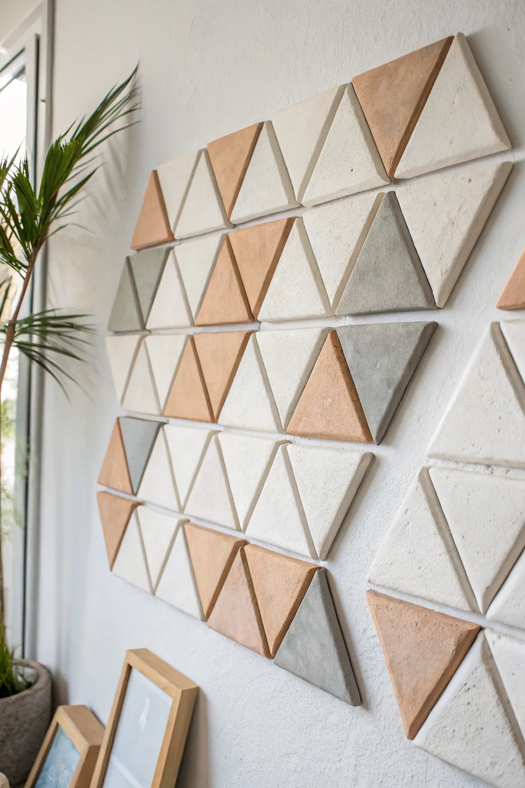 Elevate your space with the timeless elegance of geometric clay art.