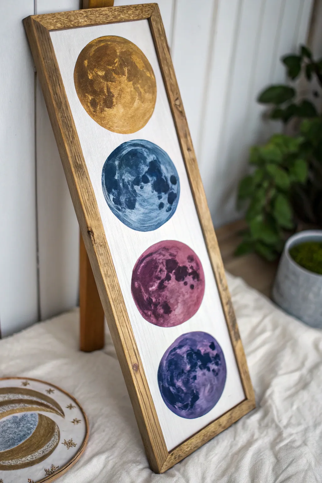 Transform your space with the enchanting journey of moon phases, blending minimalist elegance with boho charm.