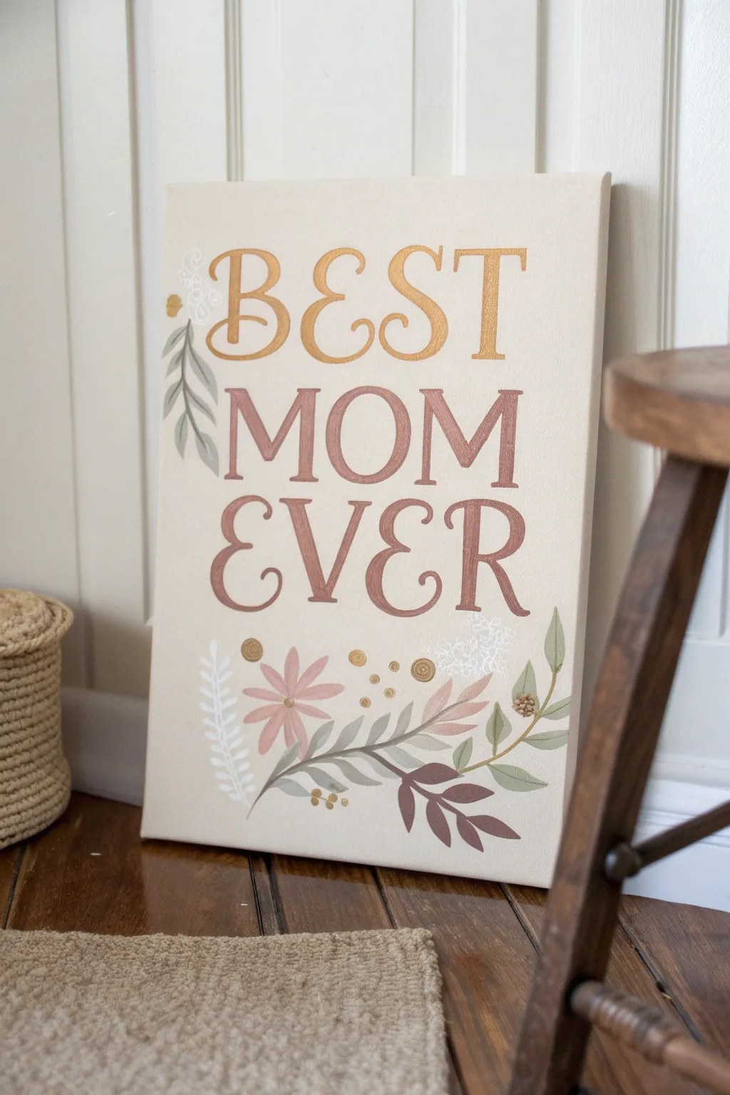 Celebrate Mother's Day with timeless typography art - simplicity, elegance, and heartfelt words beautifully combined.