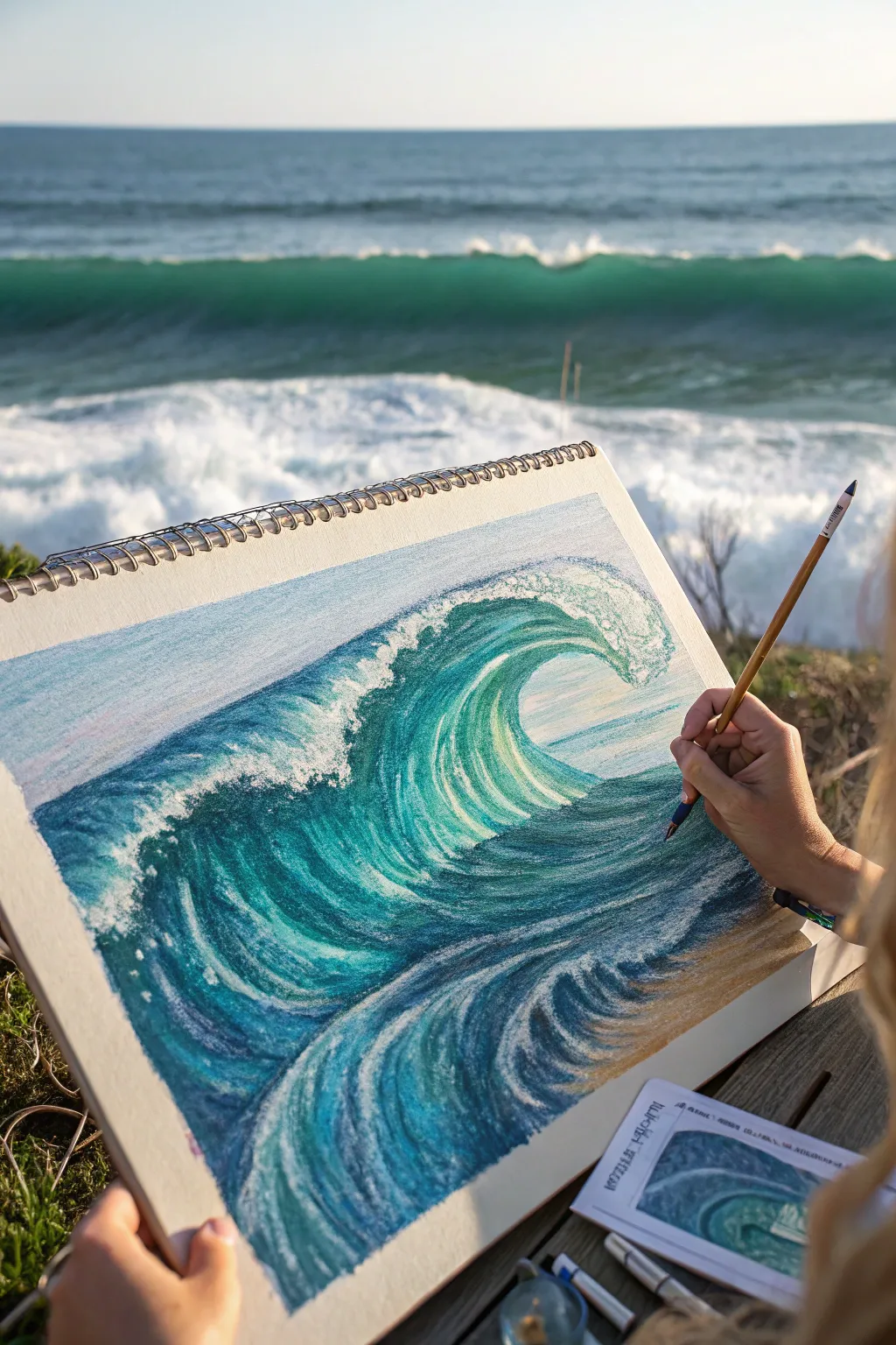 Dive into the elegance of abstract ocean waves with this stunning minimalist artwork, perfect for adding a splash of serenity to any space.