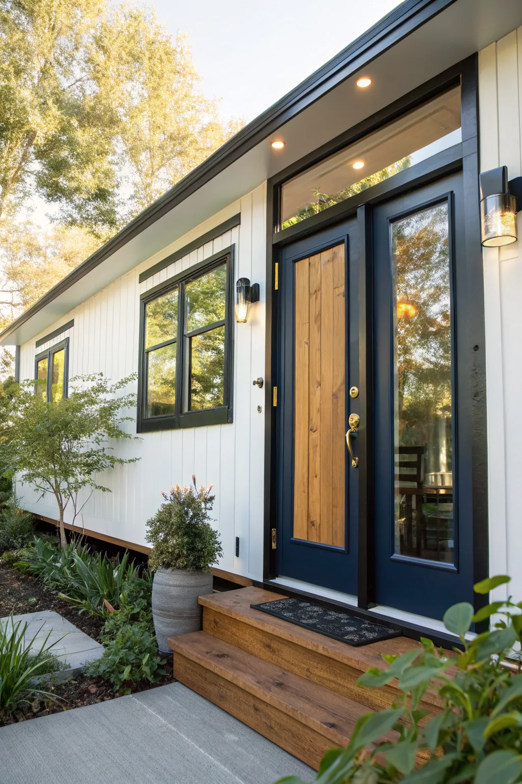 Transform your mobile home with bold craftsmanship: New doors and windows for a fresh, energy-efficient look.