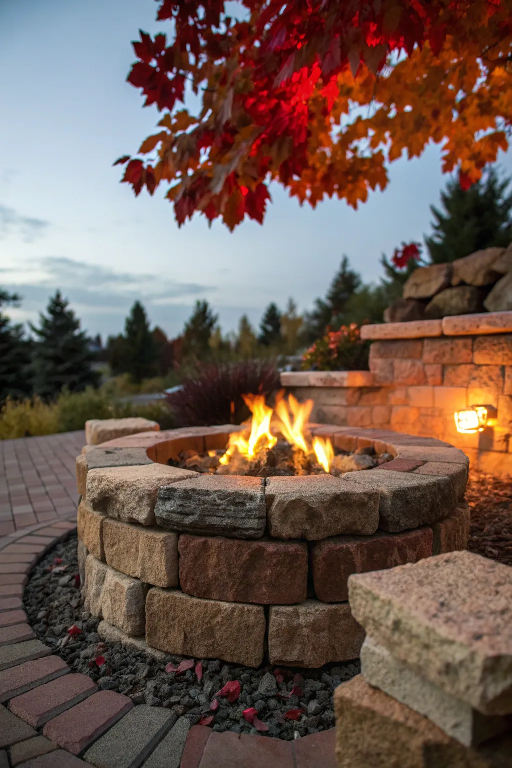 Warm up your nights with a handcrafted rustic fire pit, where craftsmanship meets cozy comfort.