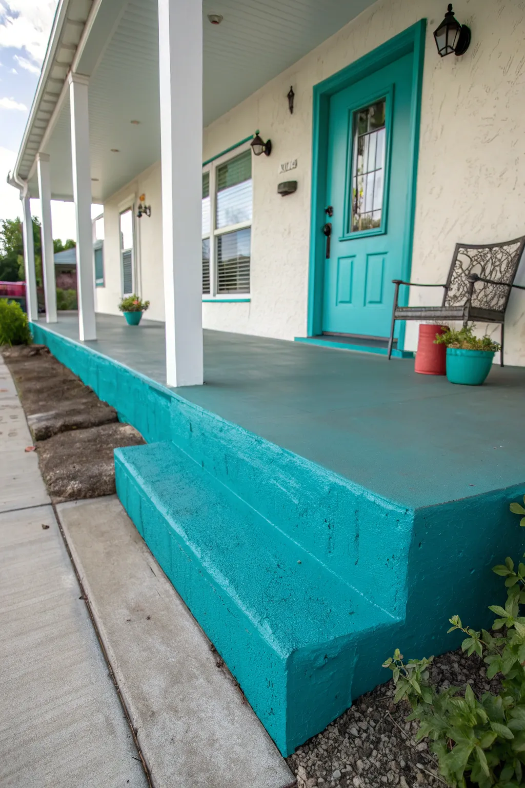 Transform your porch with a bold splash of teal and make it the heart of your home.