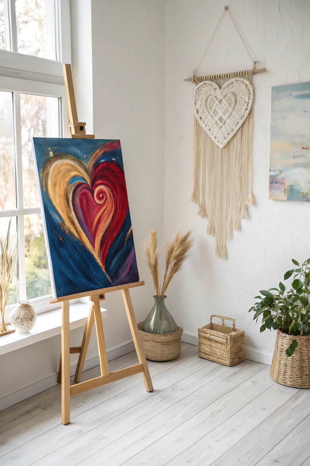 Express love through abstract art—let your emotions flow on canvas!