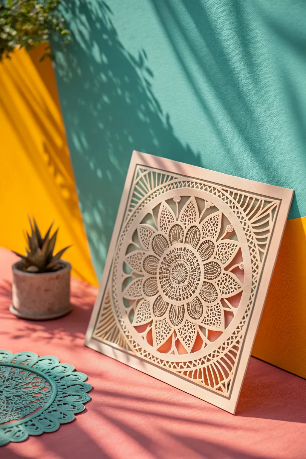 Add a pop of personality to your space with vibrant paper art!