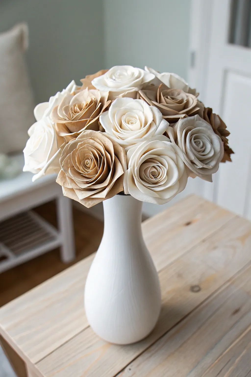 Elegance in simplicity: Discover the timeless allure of monochrome paper roses.