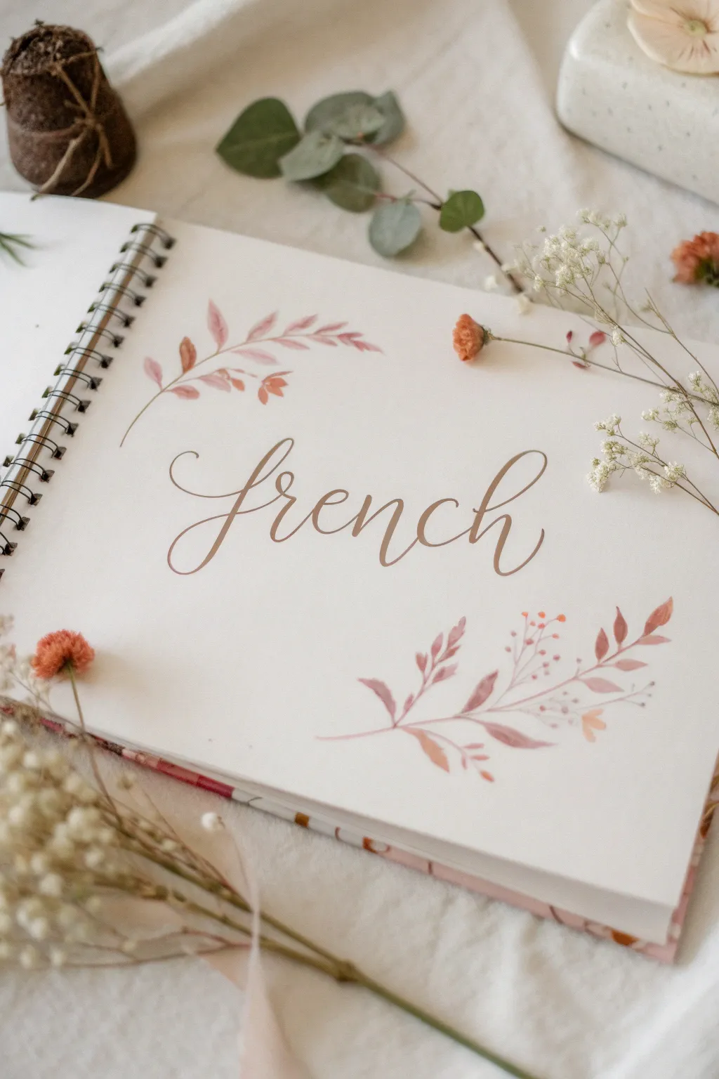 Embrace the chic elegance of Parisian script in your scrapbook, where simplicity meets sophistication.