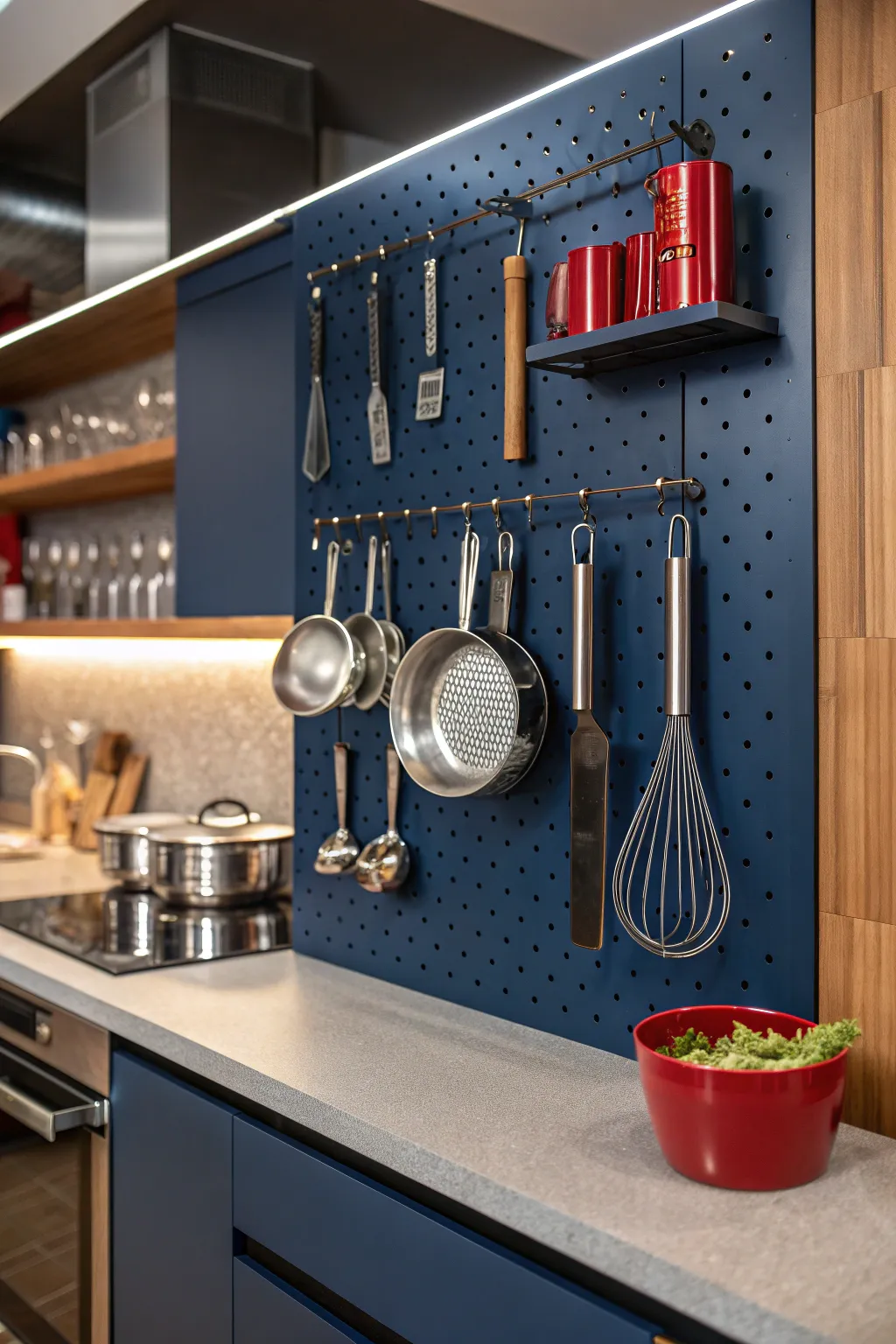 Turn your kitchen into a masterpiece of efficiency and style with a pegboard upgrade!