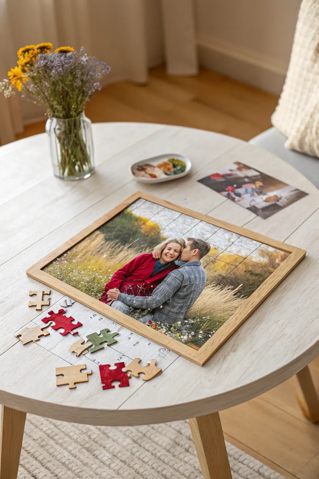 Piece together your memories with a personalized photo puzzle—perfect for a cozy family game night!