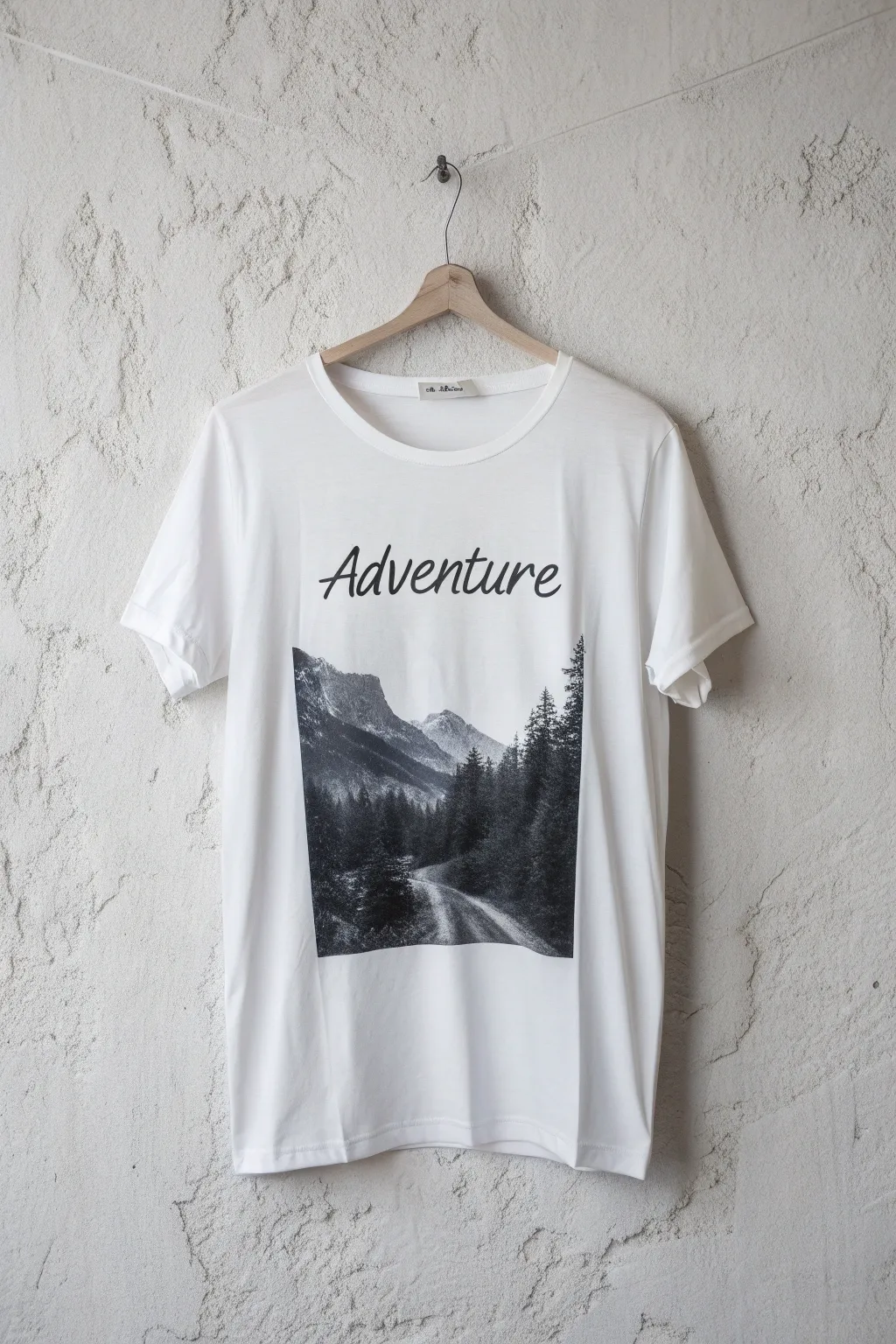 Elevate your style with a fusion of nature and words—an adventure awaits on every thread.