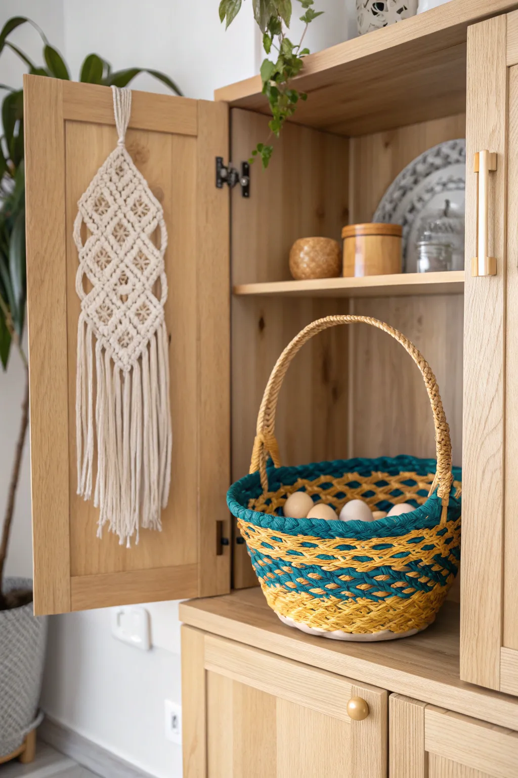 Discover the charm of surprises - a hidden Easter basket in Scandinavian elegance.