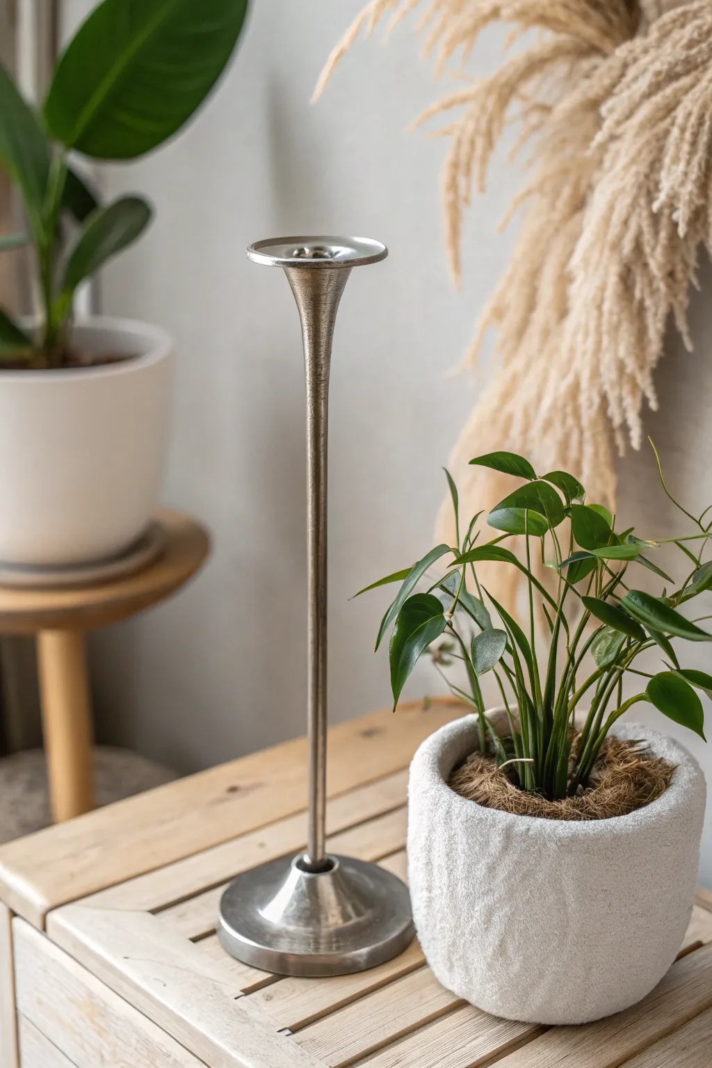 Elevate your plant game with minimalist metal stakes for a chic and modern home decor touch.