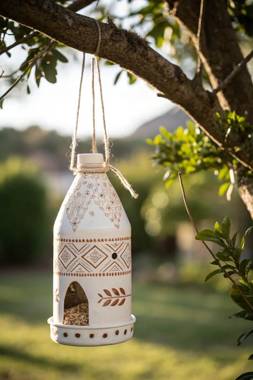Transform your garden with this chic DIY bird feeder, perfect for inviting nature's charm with style.