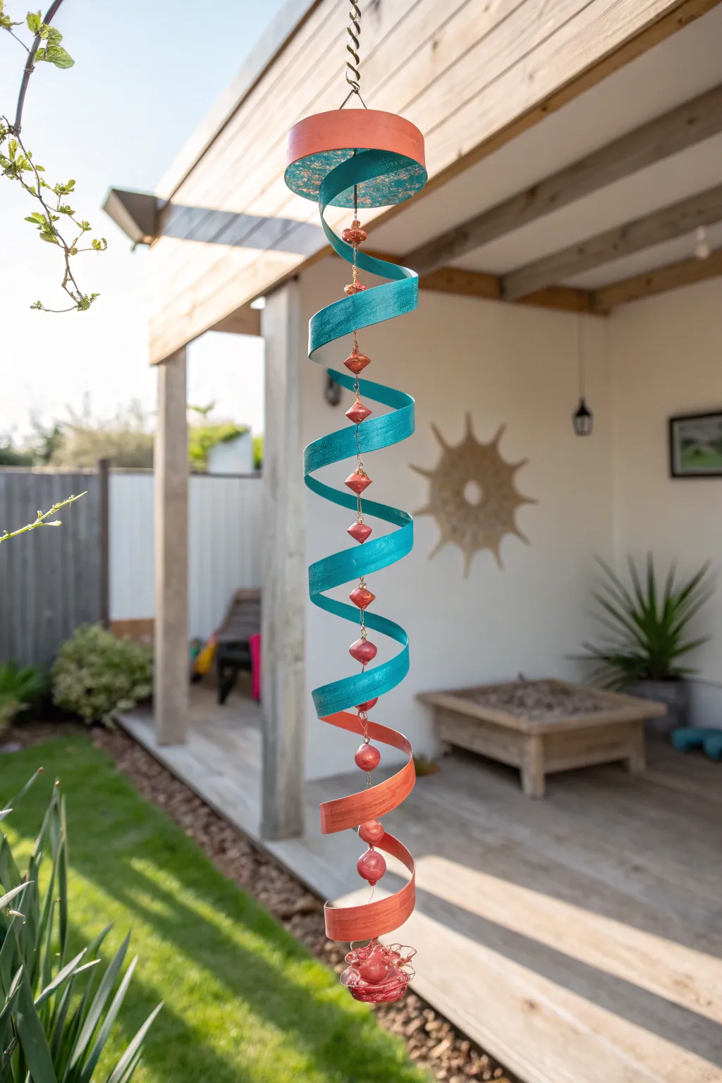 Transform old bottles into stunning garden art with these enchanting wind spirals!