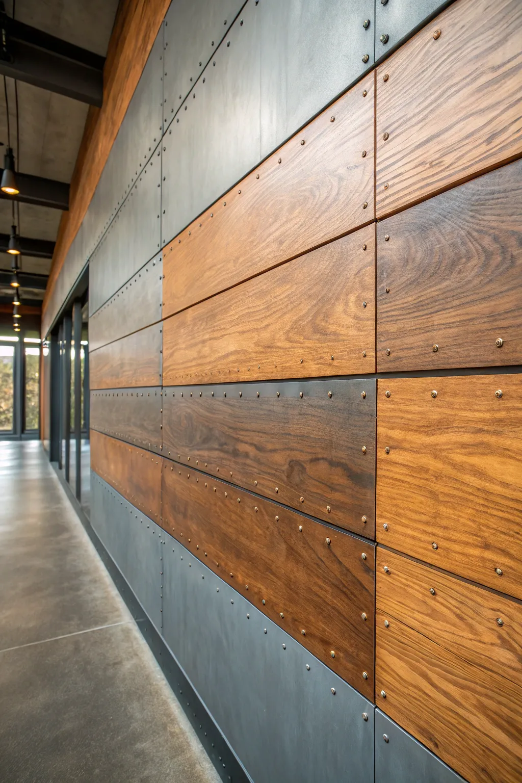 Elevate your space with the perfect blend of plywood and metal for that modern, industrial edge.