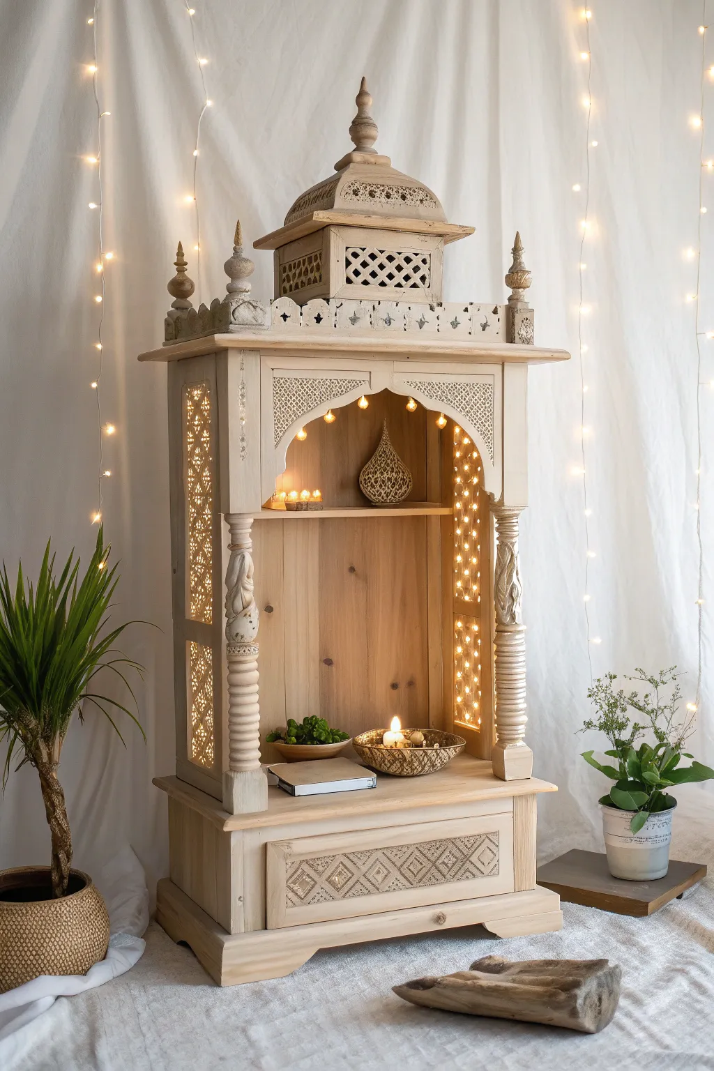 Illuminate your sacred space with serene elegance and a touch of boho charm.