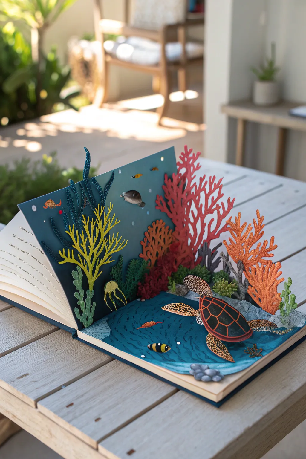 Dive into a sea of imagination with vibrant ocean-themed pop-ups. 🌊📚✨