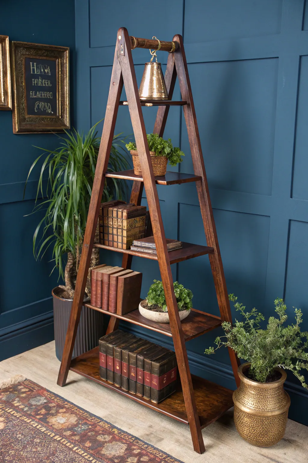 Elevate your space with a versatile A-frame stand, perfect for showcasing your treasures with style and sophistication.