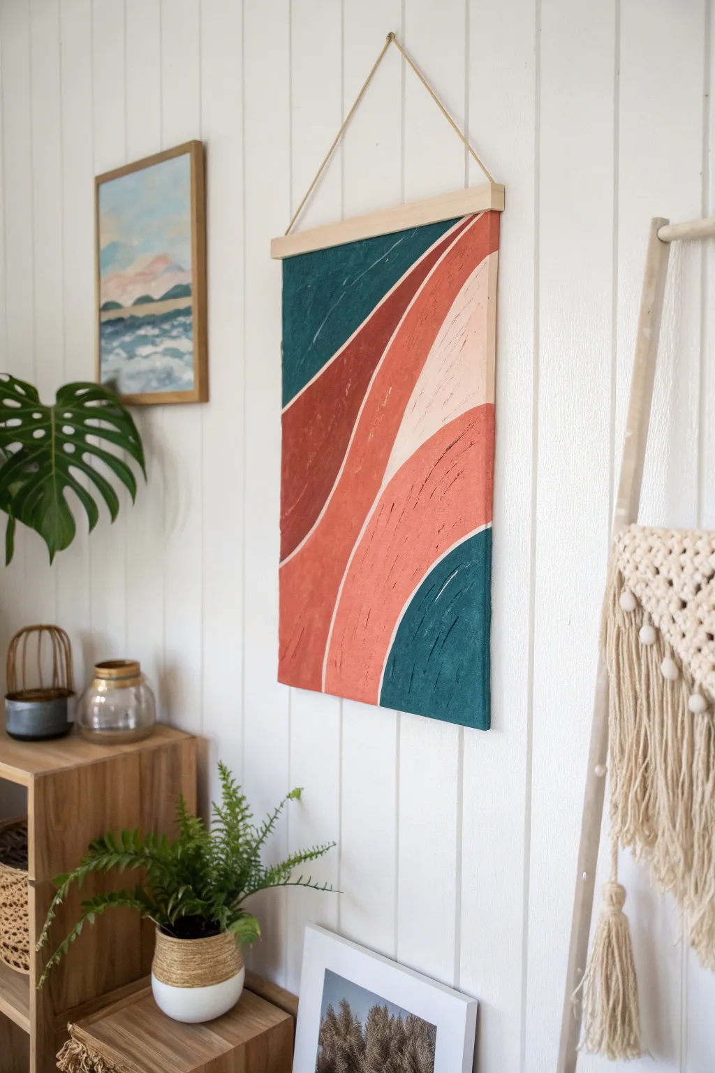 Transform your space with unique wall art that speaks to your soul. Embrace simplicity and bold colors for a striking decor statement.