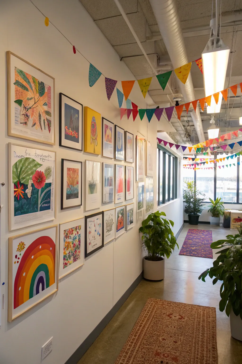 Inspiring wall art can transform a workspace into a source of motivation.