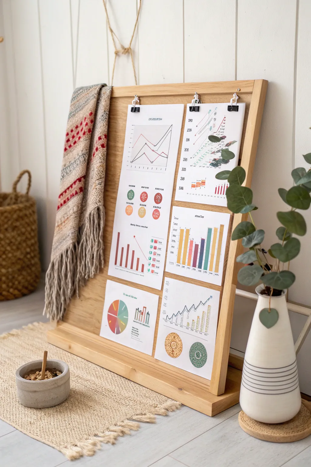 Transform your ideas into visual stories with this elegant and vibrant project board.